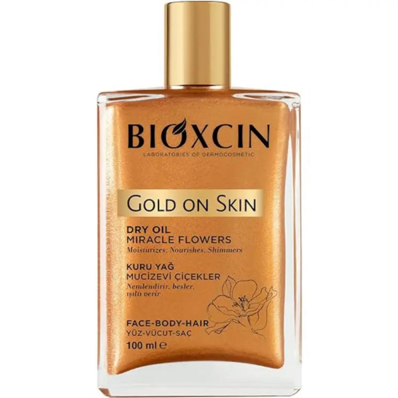 روغن-مرطوب-کننده-و-شاین-صورت-و-بدن-و-مو-بیوکسین-Bioxin-مدل-Gold-On-Skin